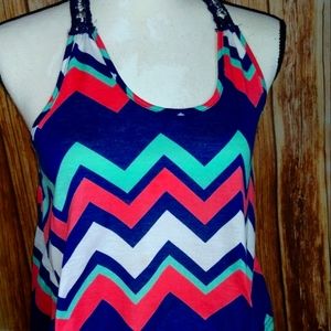 Women's cropped Rue 21 tank top embellished strap